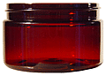 12 oz Low Profile PET Amber Jar